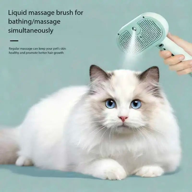 Pet Spray Comb Anti‑Floating Hair Brush, Dog Cat Grooming Needle Comb Massage Cleaning Hair Remover for Long & Short Hair Pets