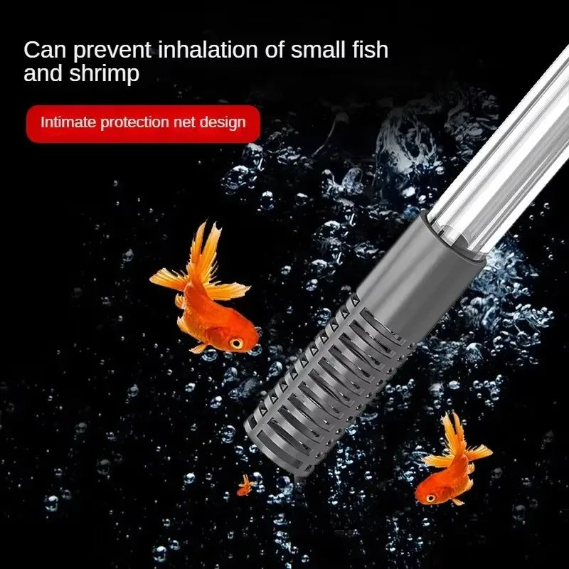 Fish Tank Siphon Vacuum Gravel Large Water Exchanger Aquarium Sand Cleaning and Water Changing Cleaning Kit with Extension Tube