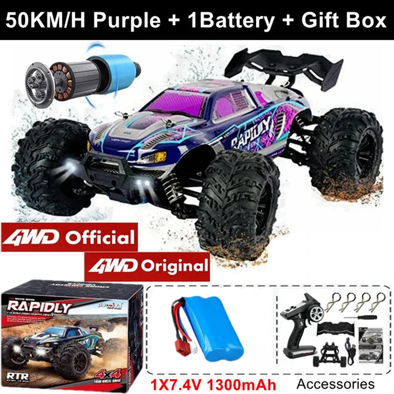 Remote Control Car off Road 4X4 RC Car High Speed Buggy Truck Super Brushless 50 or 80KM/H Fast Drift Racing Toy Gift