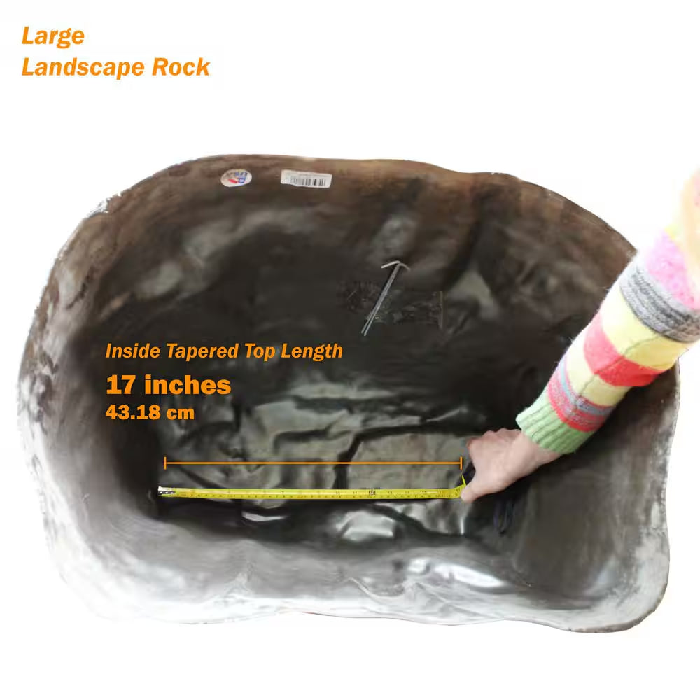 18-1/2 In. L X 24 In. W X 17-1/2 In. H Sandstone Large Resin Landscape Rock