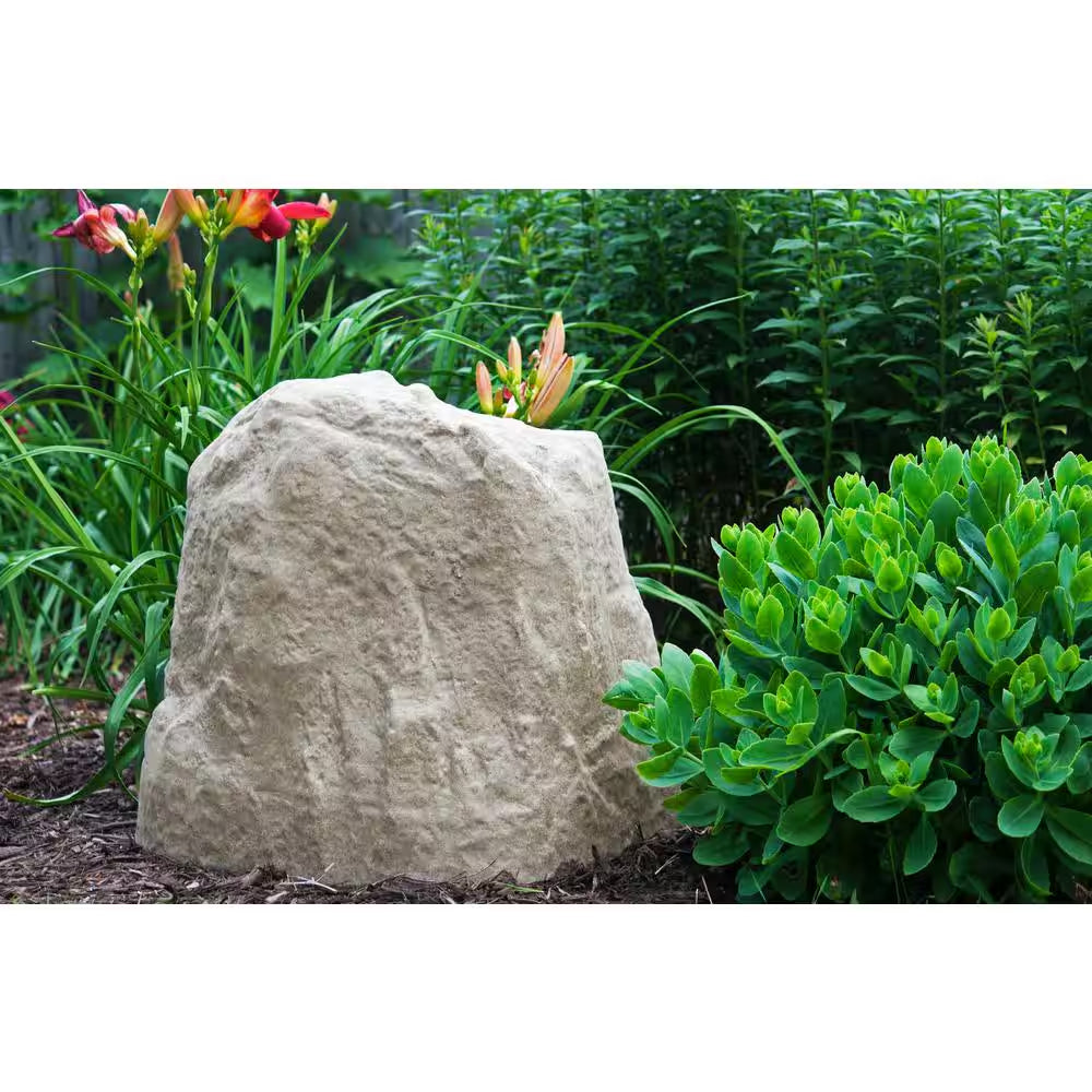 18-1/2 In. L X 24 In. W X 17-1/2 In. H Sandstone Large Resin Landscape Rock