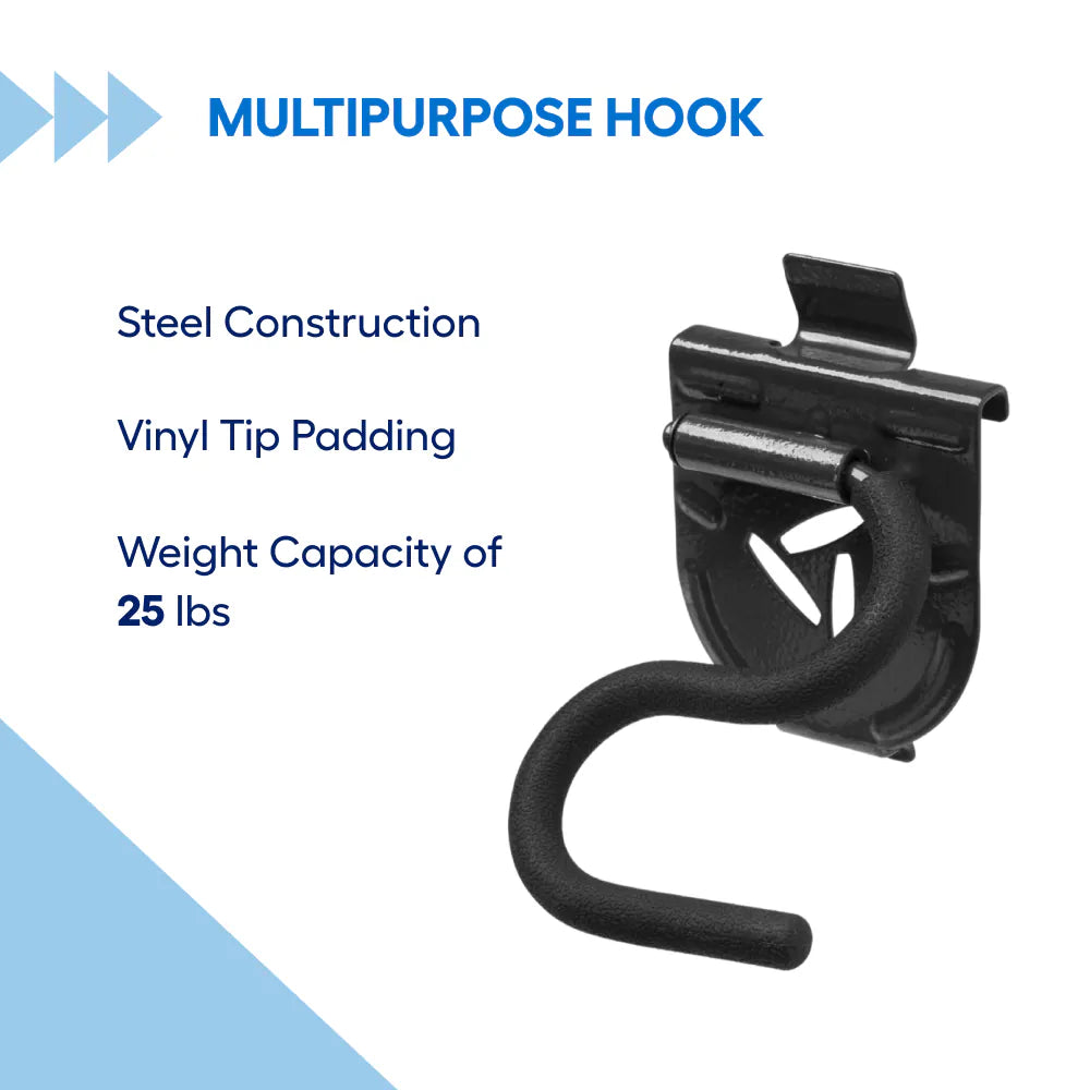 Multipurpose Hook 1-In Black Steel