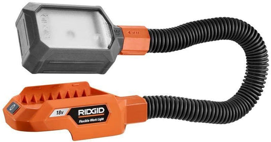 RIDGID  18V Cordless Flexible LED Worklight with Black Fine Point Permanent Workshop Marker