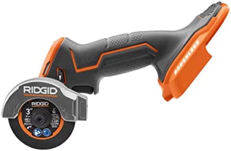 RIDGID  18V SubCompact Brushless Cordless 3 in. Multi-Material Saw (Tool Only) with (3) Cutting Wheels
