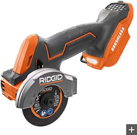 RIDGID  18V SubCompact Brushless Cordless 3 in. Multi-Material Saw (Tool Only) with (3) Cutting Wheels