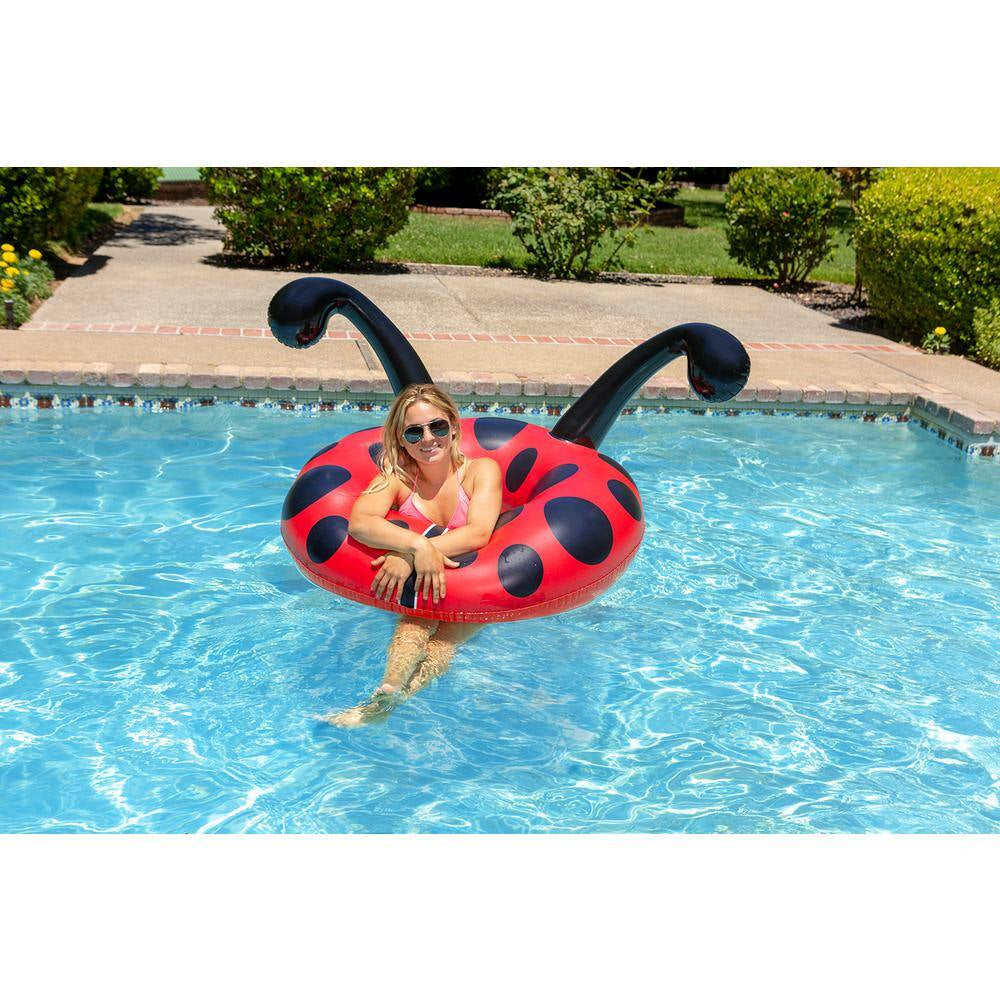 48 In. Lady Bug Party Float Swimming Pool Tube