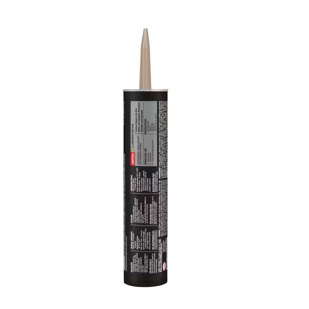 PL S10 10 Oz. Gray Concrete Crack and Masonry Polyurethane Sealant (2-Pack)