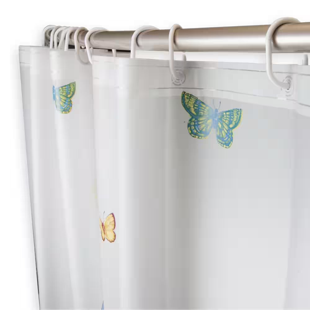 71 In. X 71 In. Tranquil Floating Butterflies Shower Curtain