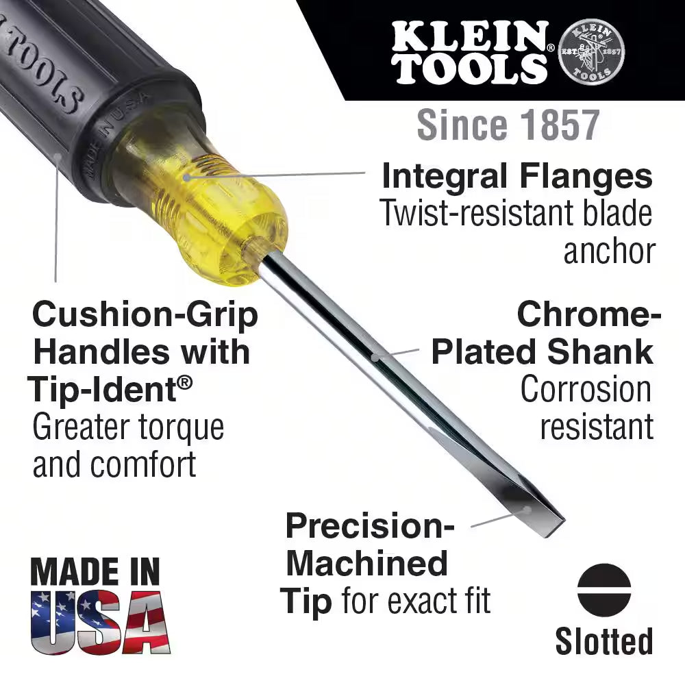 1/8-Inch Cabinet Tip Mini Screwdriver 4-Inch