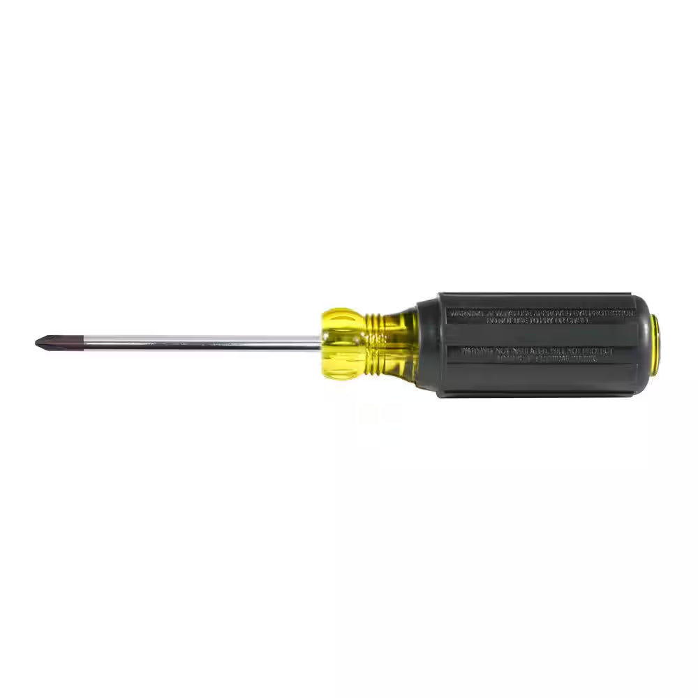 #1 Phillips Head Screwdriver with 3 In. round Shank- Cushion Grip Handle