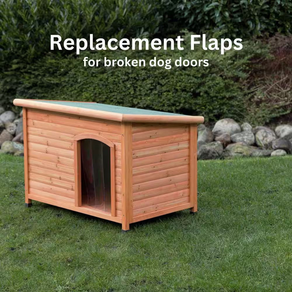Natura Vinyl Door Flaps for Large Cottage Dog House