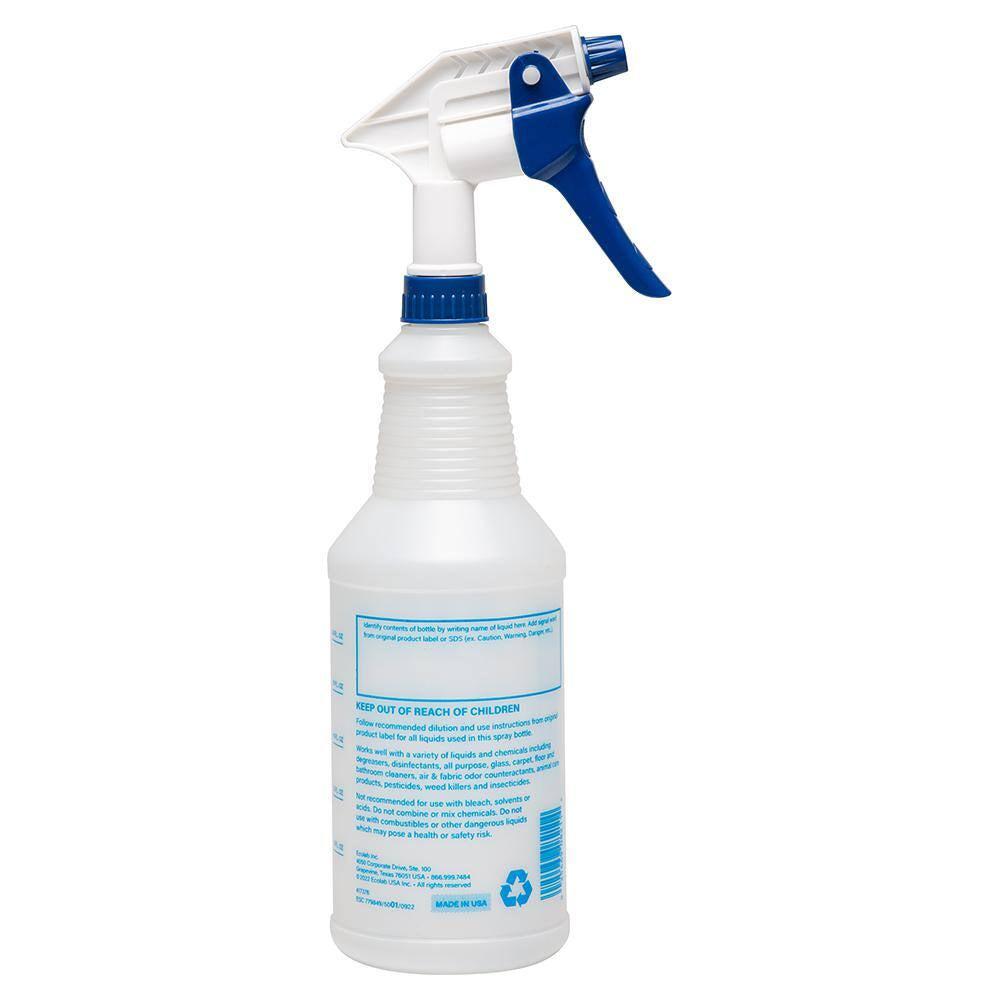 32 Oz. Heavy Duty Pro All Purpose Spray Bottle, Refillable Bottle with Adjustable Nozzle (4-Pack)