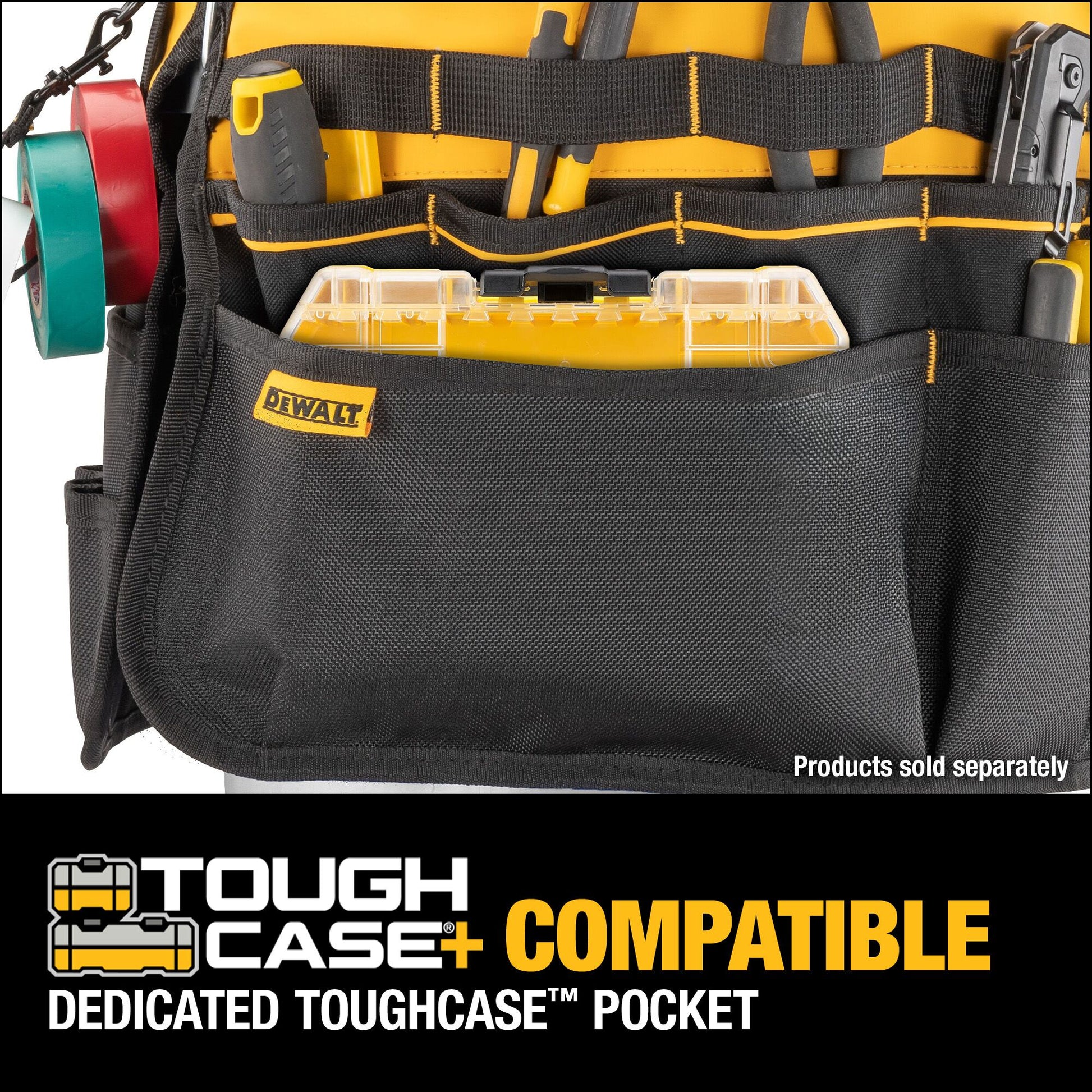 Black - Yellow Ballistic Nylon 2-In W X 19.625-In D X 19.75-In L 5-Gallon Bucket Organizer