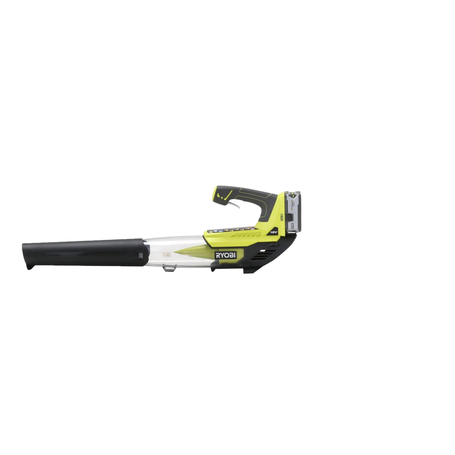 RYOBI ONE+ 18V 100 MPH 280 CFM Cordless Battery Variable-Speed Jet Fan Leaf Blower with 4.0 Ah Battery and Charger