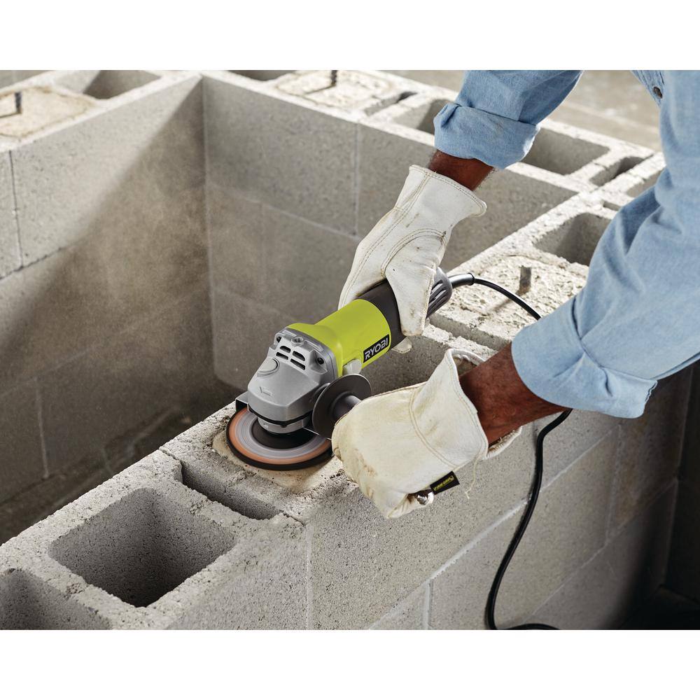 RYOBI 5.5 Amp Corded 4-1/2 in. Angle Grinder