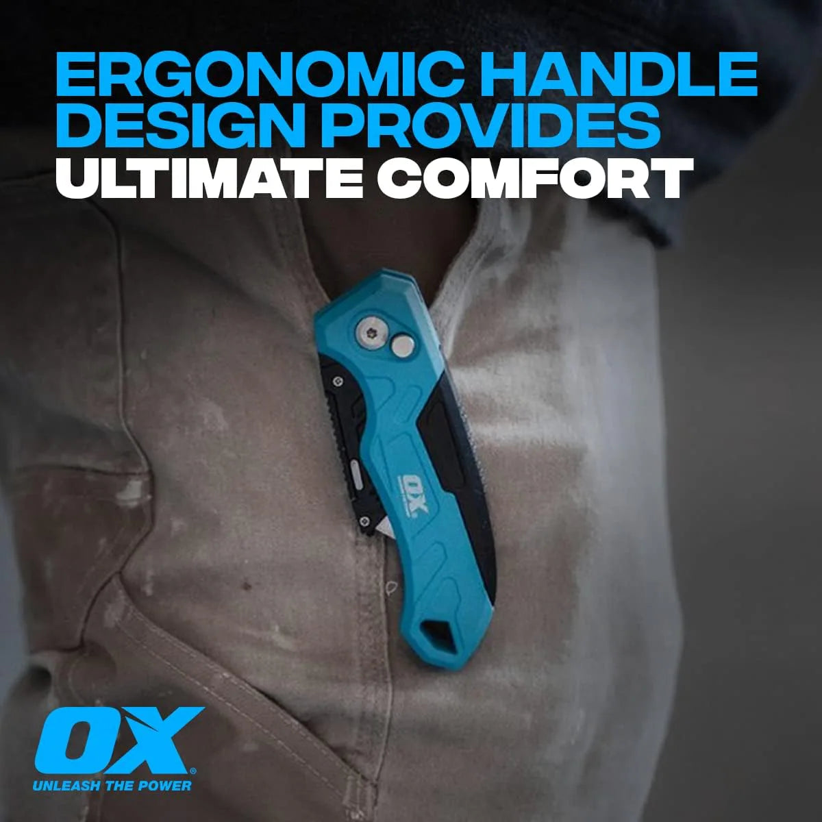 Blue Pro 0.6Mm 3 -Blade Folding Utility Knife with on Tool Blade Storage