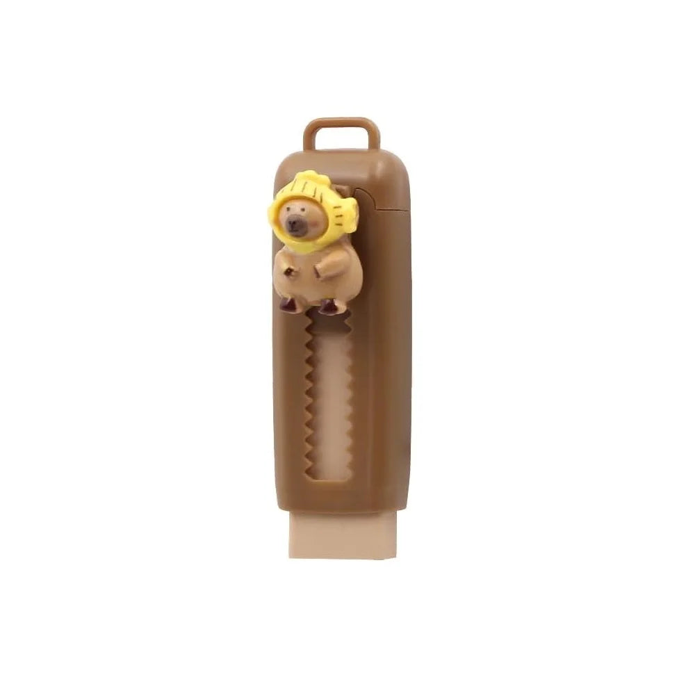 1/4Pcs Capybara Erasers Set Cartoon Design 4B Eraser Retractable for Drawing Exams Kids Students Back to School Stationery A3013