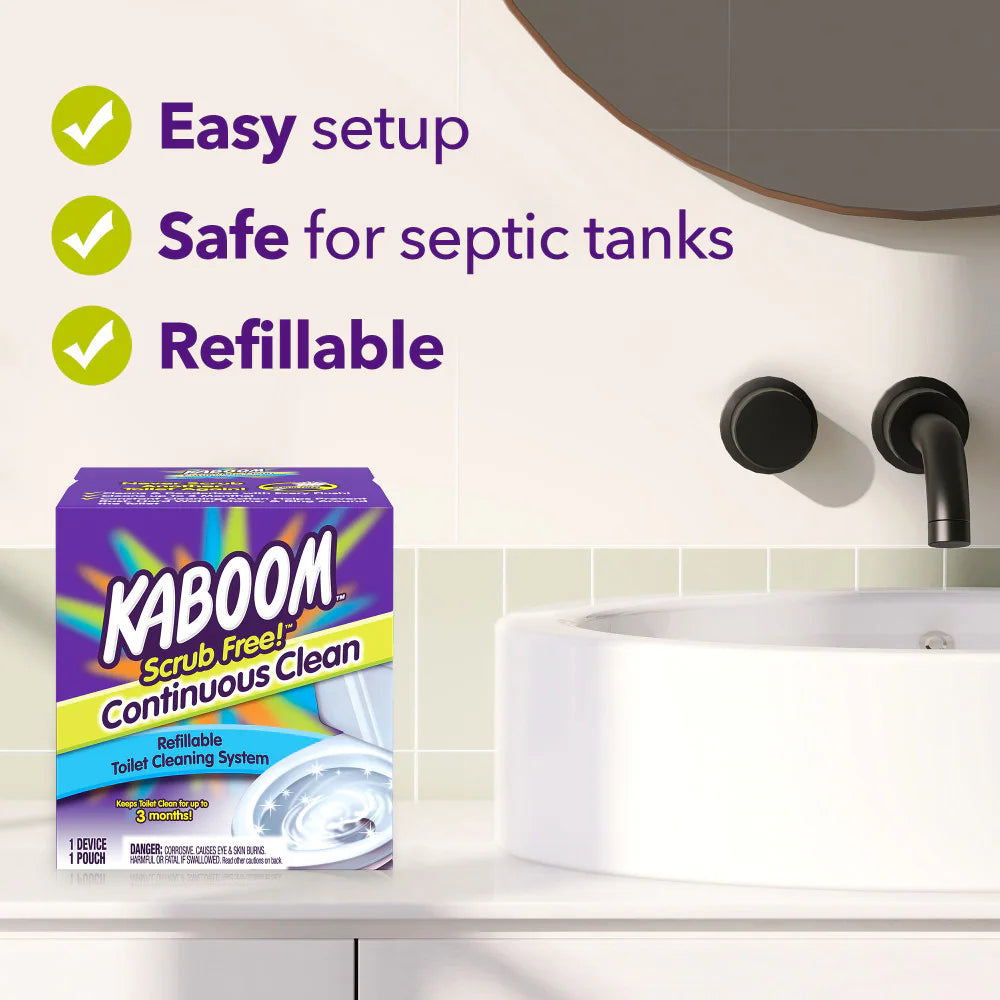 Scrub Free Continuous Clean Toilet Cleaning System Toilet Bowl Cleaner Kit