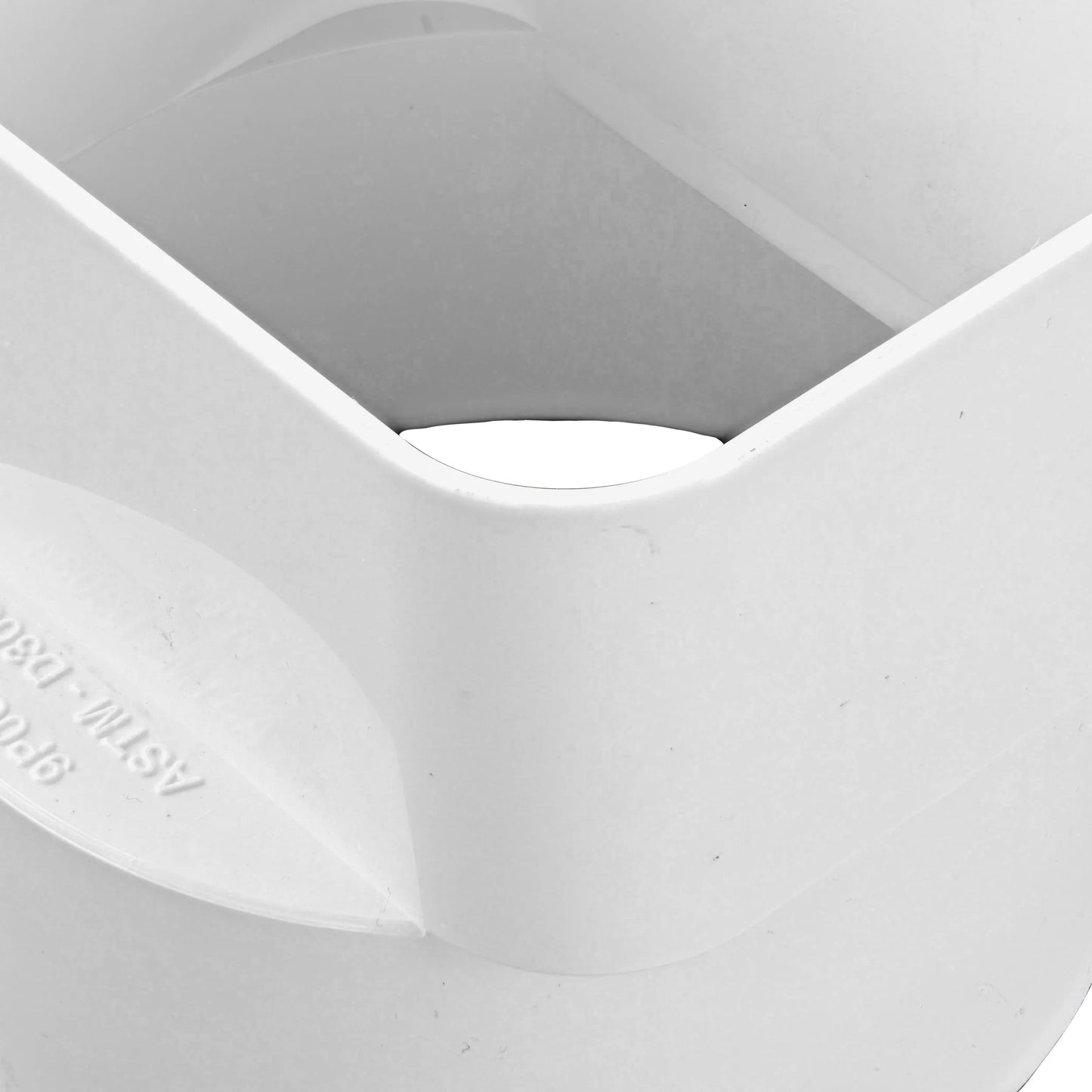 PVC Downspout Adapter, 3X4 In. Downspout X 4 In. Sewer and Drain Hub