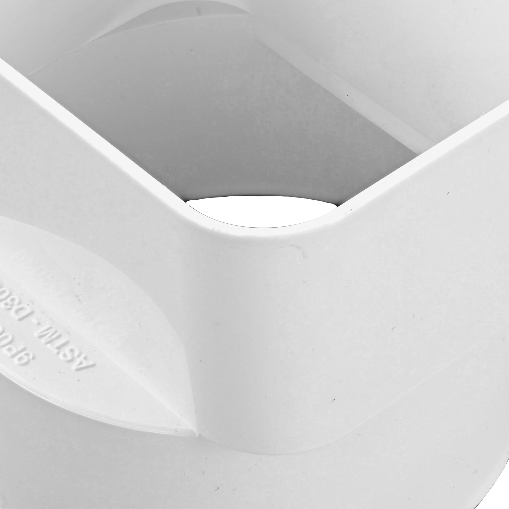 PVC Downspout Adapter, 3X4 In. Downspout X 4 In. Sewer and Drain Hub