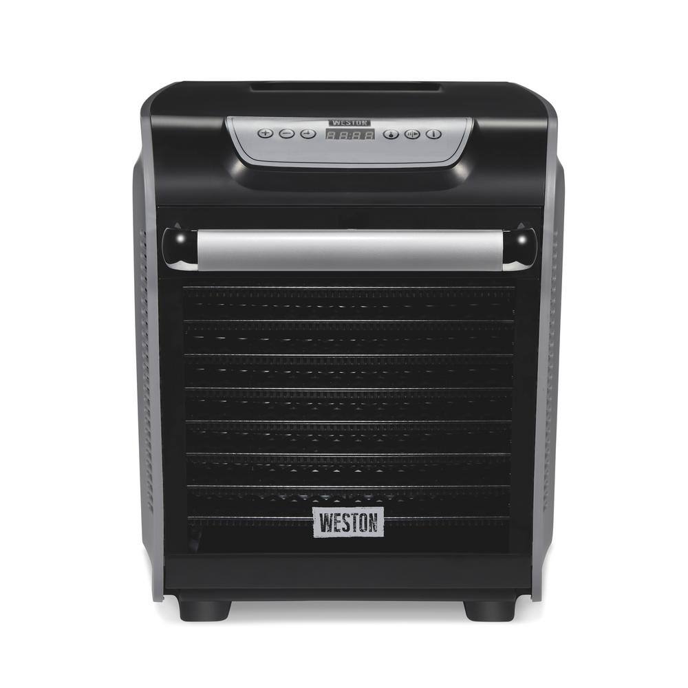 Weston 10-Tray Grey Food Dehydrator with Oven-Style Door