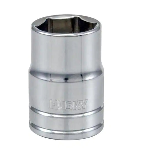 Husky  3/8 in. Drive 1/2 in. 6-Point SAE Standard Socket