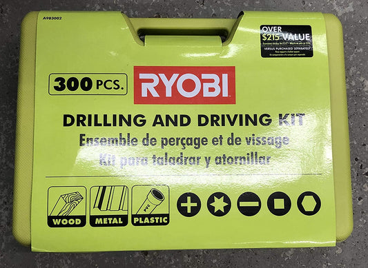 RYOBI 300 Piece Drill and Drive Kit