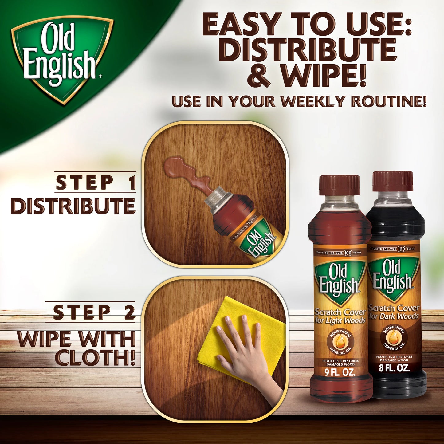 Light Woods 8 -Fl Oz Unscented Wood Furniture Scratch Cover