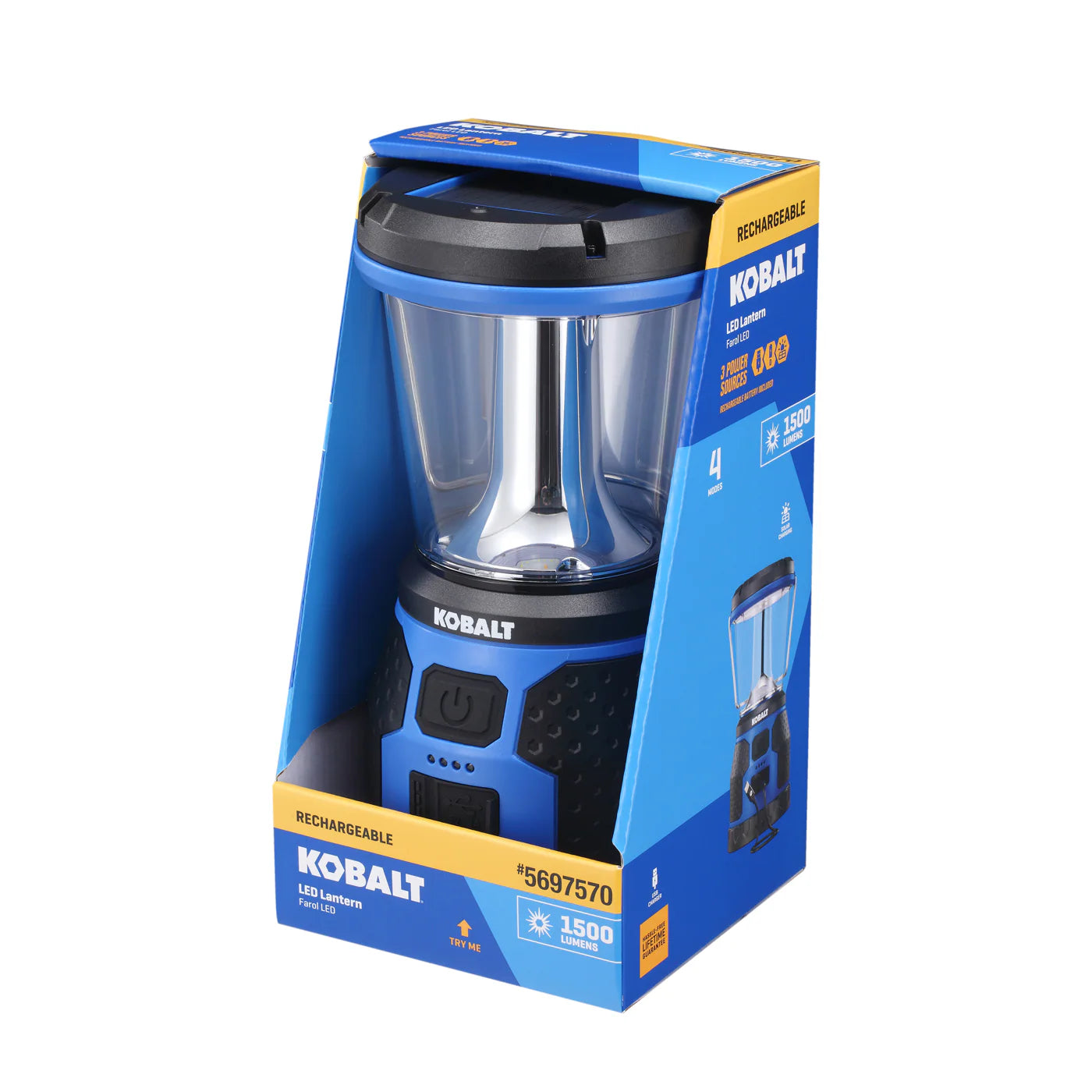 1500-Lumen 4 -Mode LED Rechargeable Camping Lantern