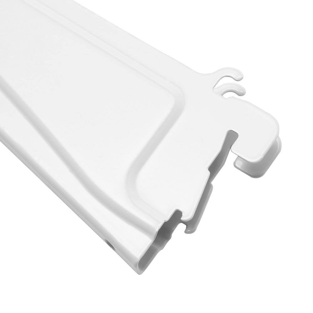 Shelftrack 12 In. X .5 In. White Shelf Bracket (9 Pieces)