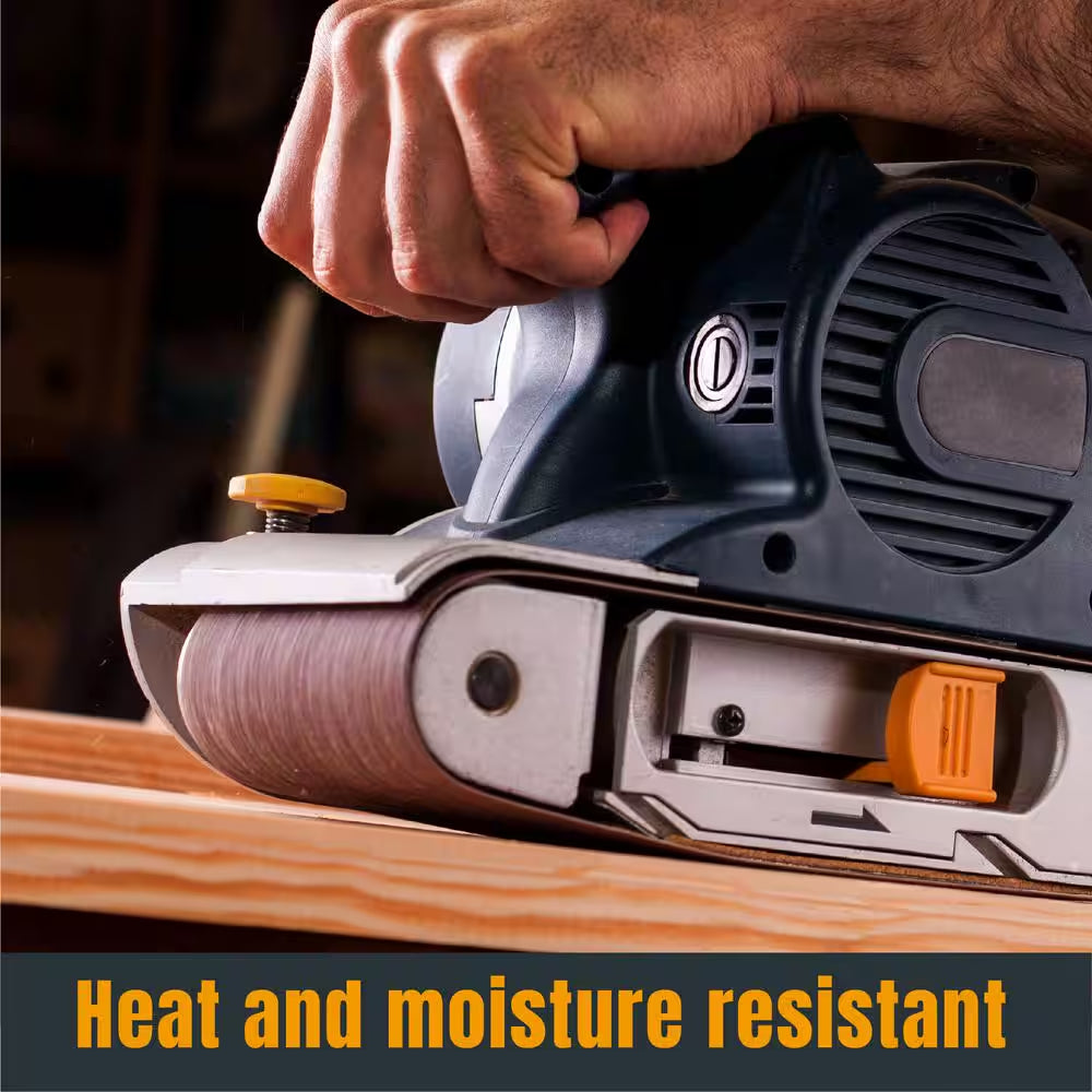 4 In. X 24 In. 80-Grit Aluminum Oxide Sanding Belt for Oscillating Belt and Spindle Sander (10-Pack)