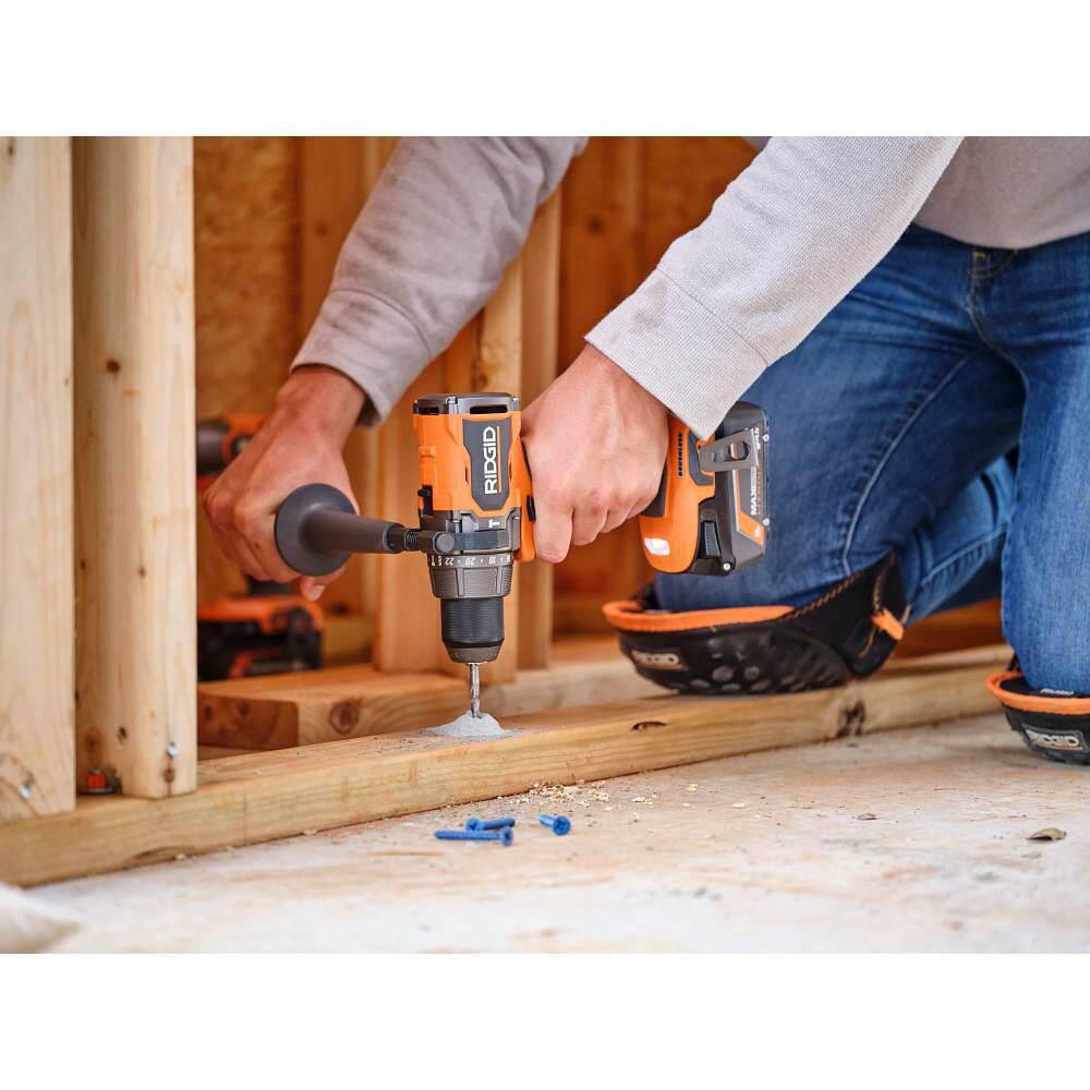 RIDGID 18V Brushless Cordless 1/2 in. High Torque Hammer Drill/Driver (Tool Only)