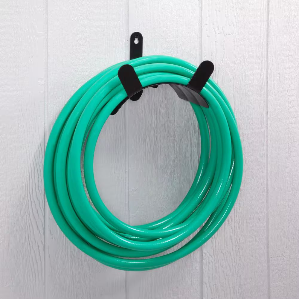 125 Ft. Americana Black Steel Heavy-Duty Wall Mounted Garden Hose Reel