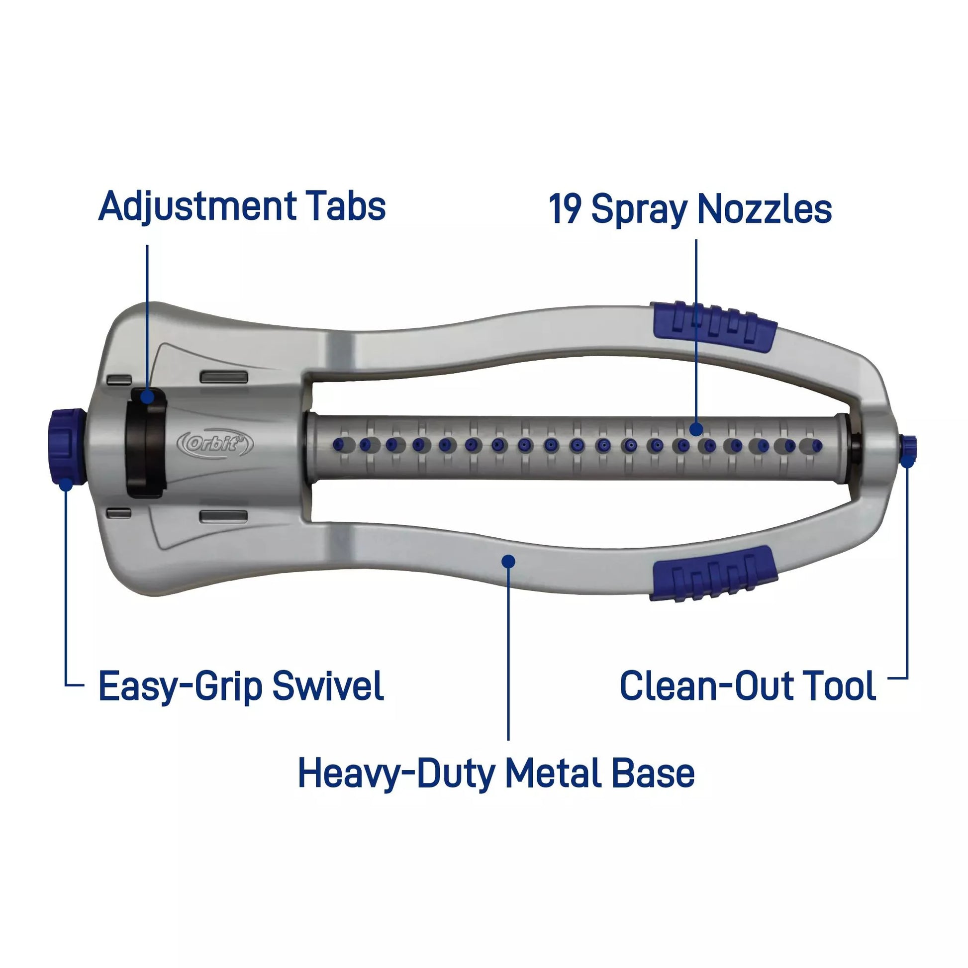 Max 4000-Sq Ft Oscillating Sled Lawn Sprinkler