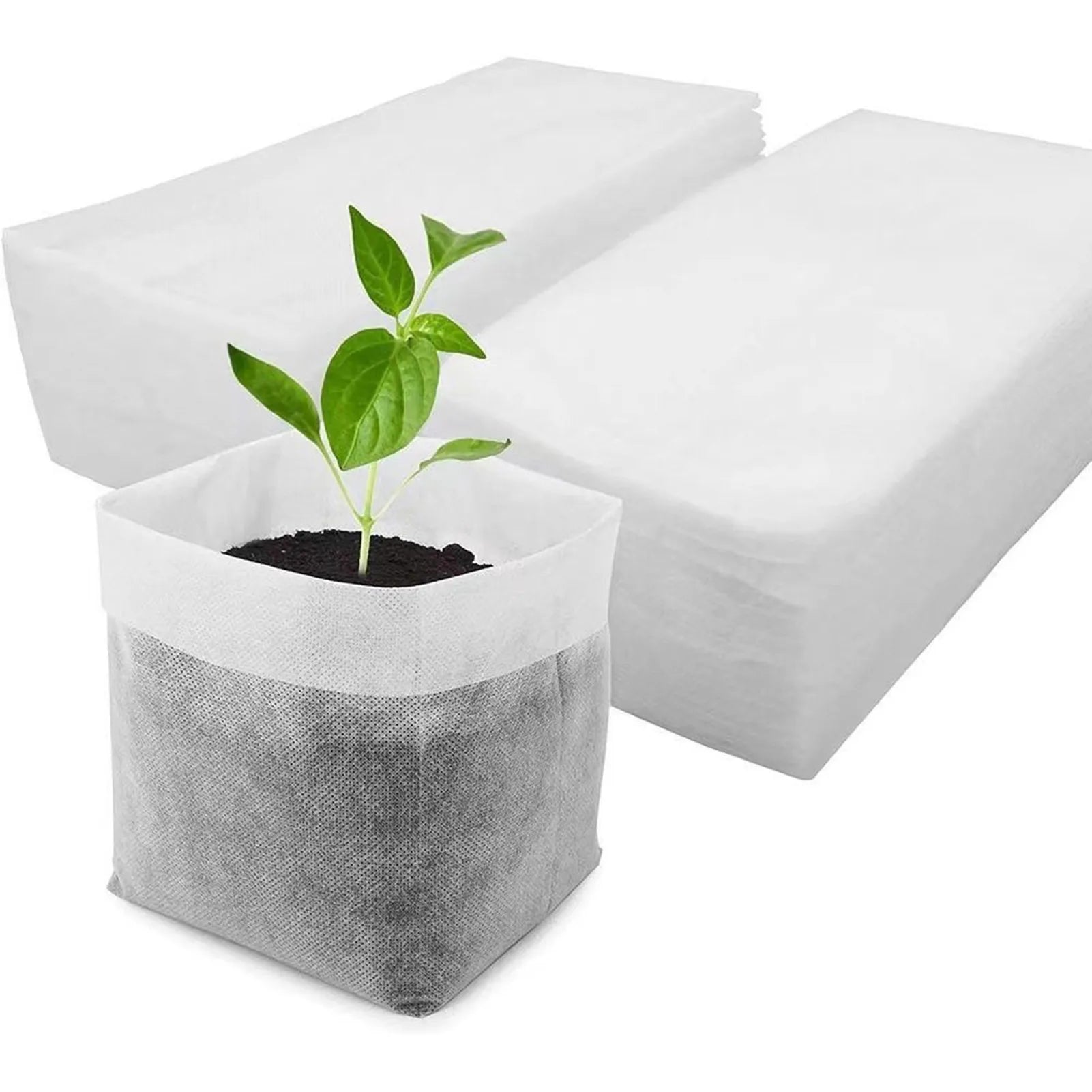 100Pcs Disposable Plant Nursery Bag Great Water Retention Plant Nursery Bag for Improving Plants Survival Rate