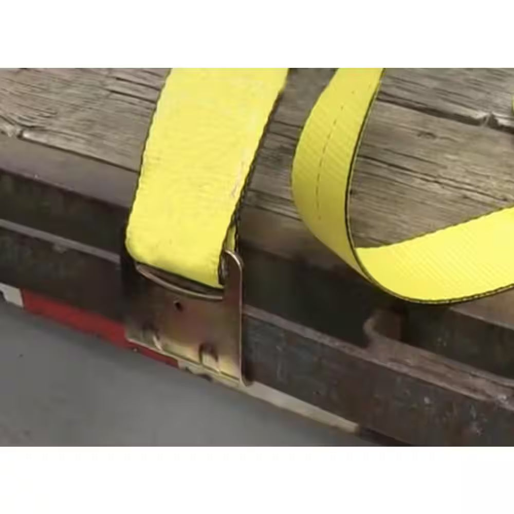 2 In. X 27 Ft. Heavy-Duty Ratchet Tie-Down Strap with Flat Hooks