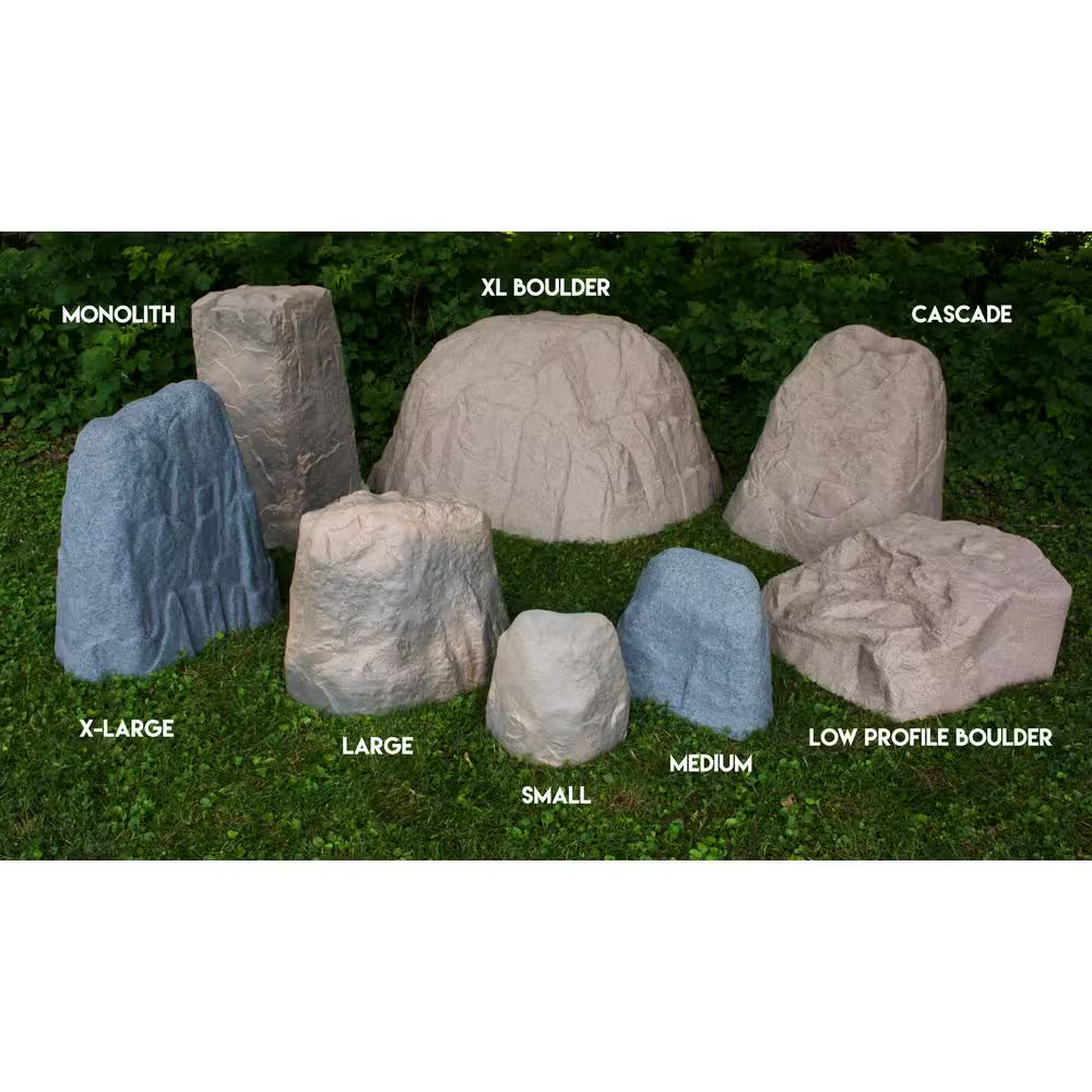 18-1/2 In. L X 24 In. W X 17-1/2 In. H Sandstone Large Resin Landscape Rock