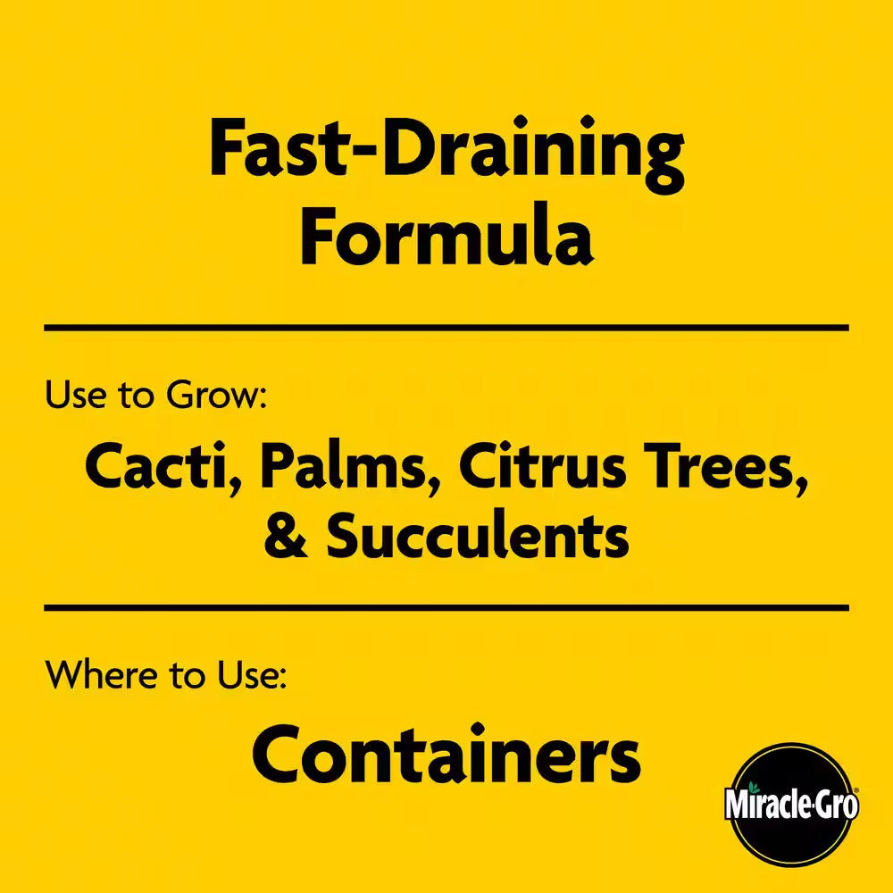 Cactus, Palm and Citrus Potting Mix Soil 8 Qt. Great for Succulents, for Indoor or Outdoor Container Plants (2-Pack)