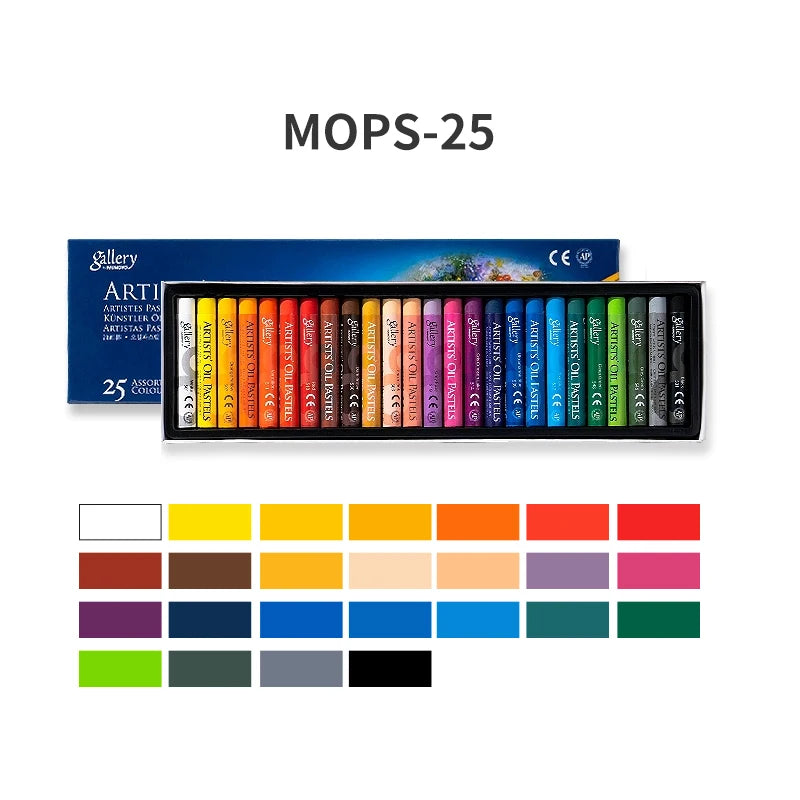 MUNGYO Artist Soft Oil Pastel Set Professional Painting Drawing Graffiti Art Crayons Washable Non Toxic Art Supply 12/25/50Color