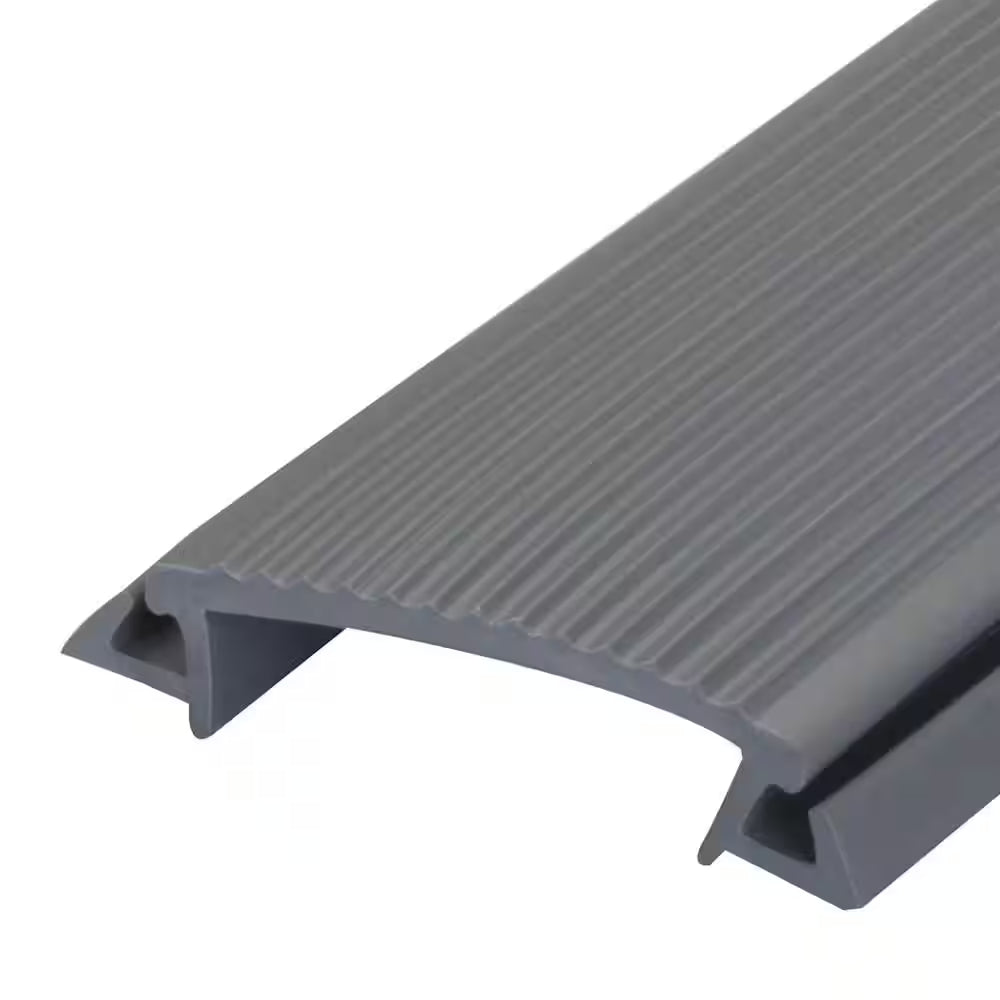 0.75 In. X 36 In. Exterior Gray Vinyl Heavy Duty Door Weatherstripping Threshold Replacement Insert