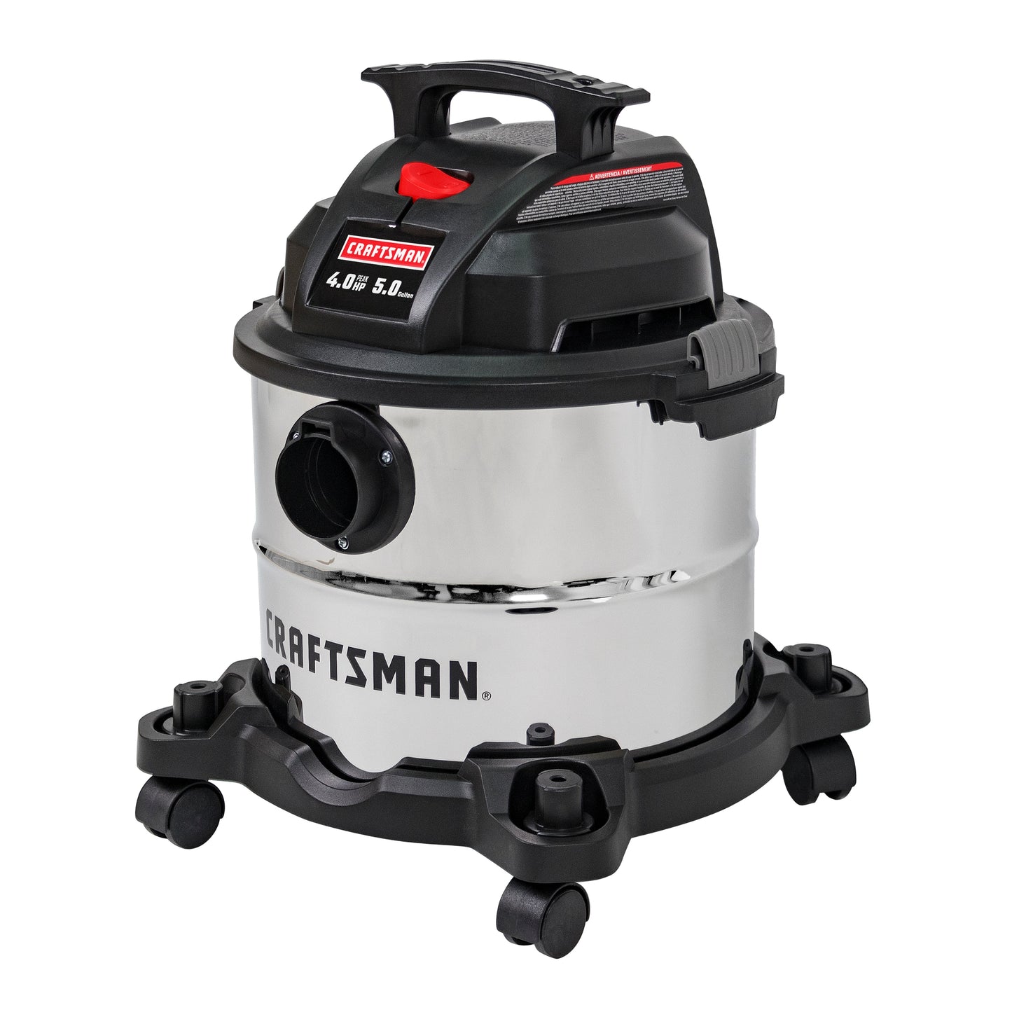 5-Gallon 4 HP Corded Wet/Dry Shop Vacuum with Accessories Included