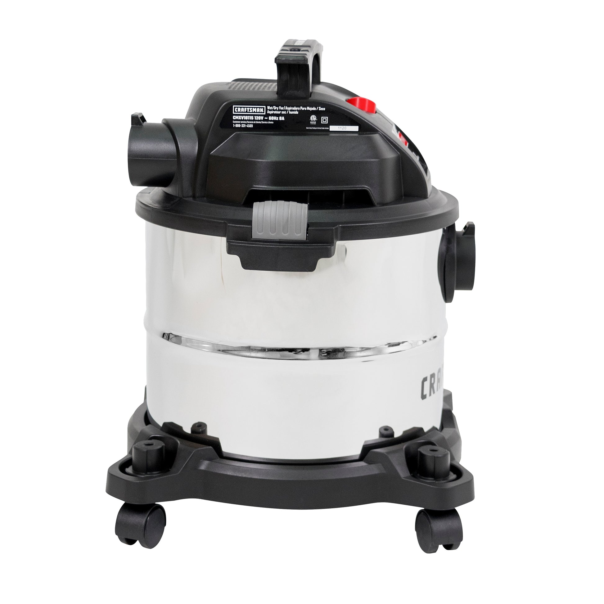 5-Gallon 4 HP Corded Wet/Dry Shop Vacuum with Accessories Included
