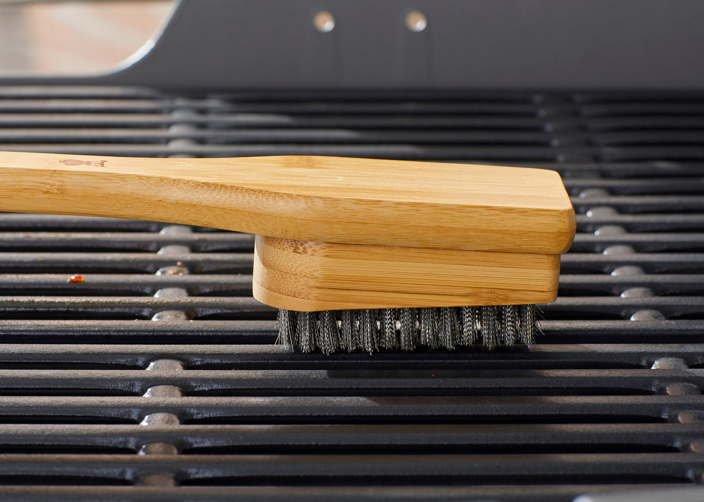 Bamboo Grill Brush 18-In Wood Handle