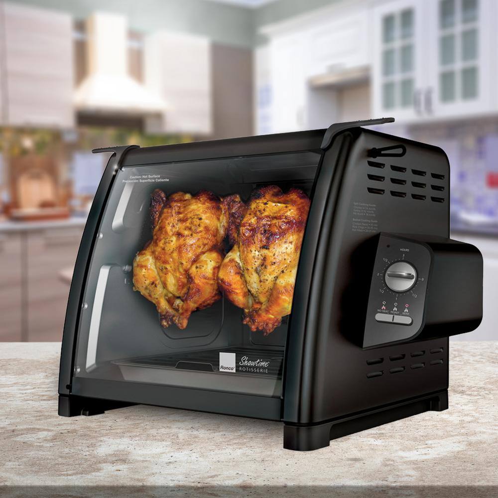 Ronco Series Black Countertop Rotisserie Oven