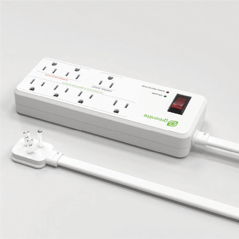 3-Ft 7 -Outlet Indoor White Power Strip