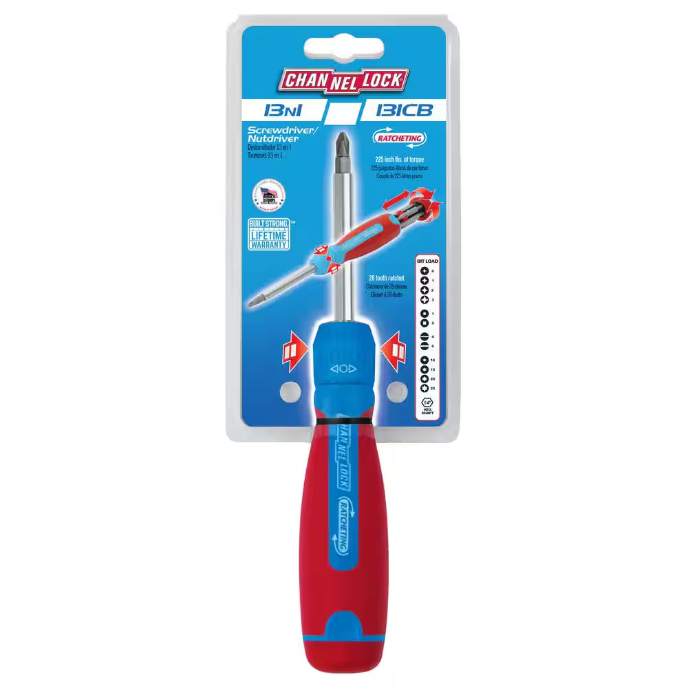 13 N' 1 Racheting Screwdriver, CODE BLUE at Grip