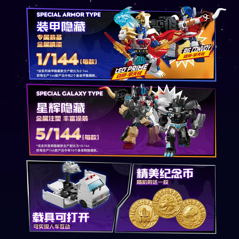 NEW Blokees Transformers 12PCS GV01-GV07 Optimus Prime,Megatron，Soundwave，Grimlock，Shockwave，Surprise Blind Box Children'S Gift