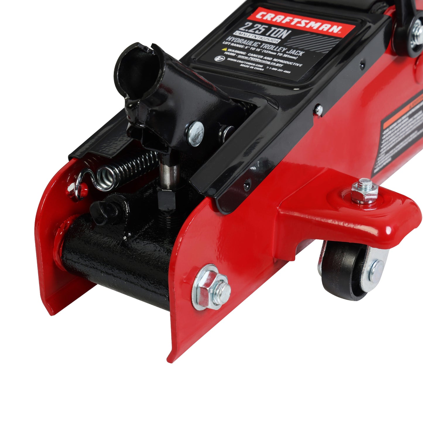 Black 2.25-Ton Steel Hydraulic Trolley Jack