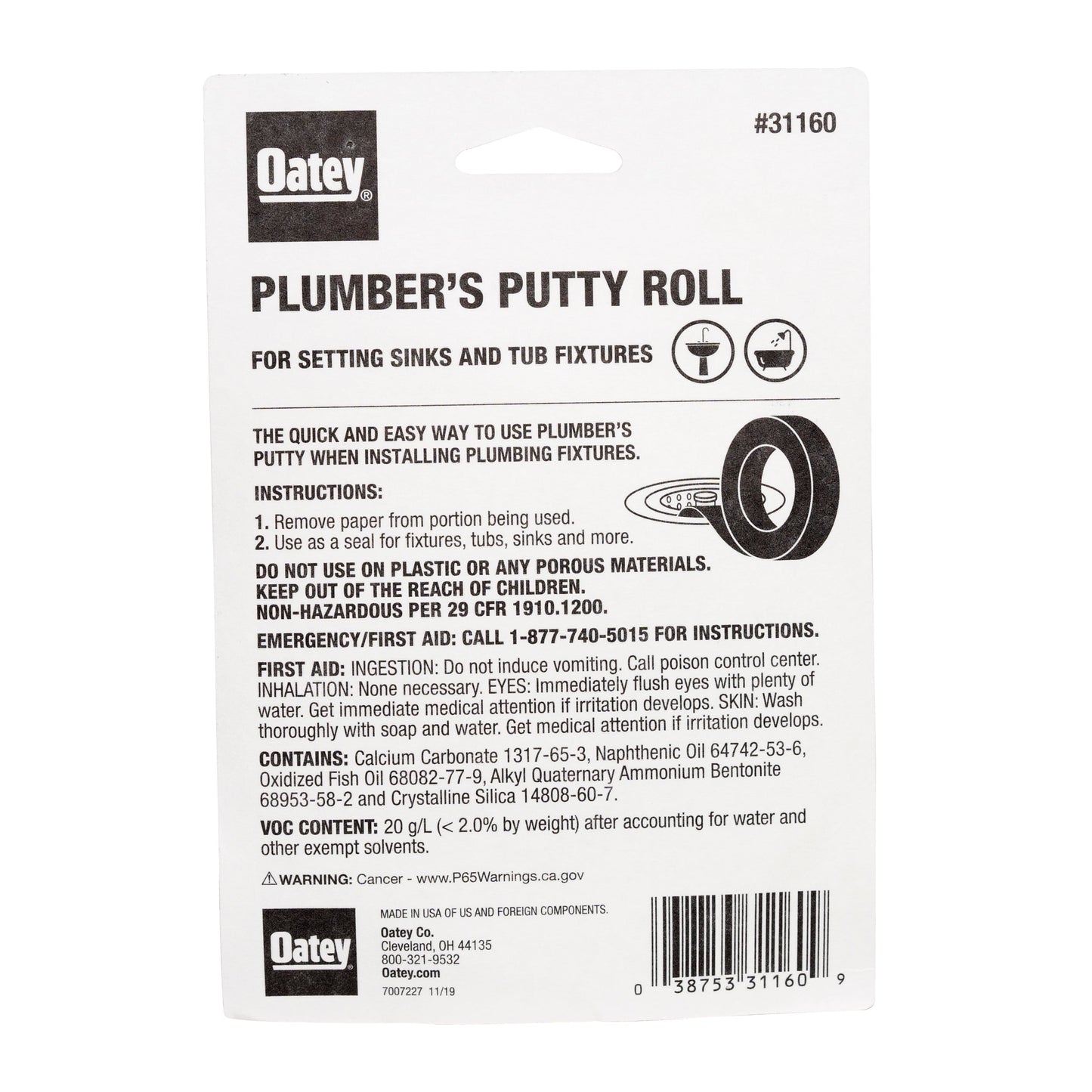 4-Oz Gray Plumbers Putty