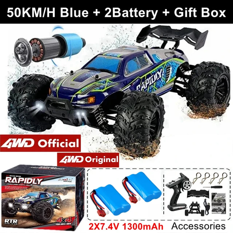 Remote Control Car off Road 4X4 RC Car High Speed Buggy Truck Super Brushless 50 or 80KM/H Fast Drift Racing Toy Gift